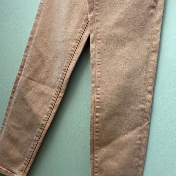 New Stradivarius Mom Fit Jeans in Pink Coral 32 - Picture 4 of 10